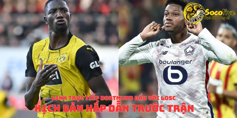 Link trực tiếp Dortmund đấu với LOSC & kịch bản hấp dẫn trước trận 3 Link trực tiếp Dortmund đấu với LOSC tại socolive