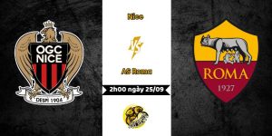 Nhận định bóng đá Nice vs AS Roma, 2h00 ngày 25/09